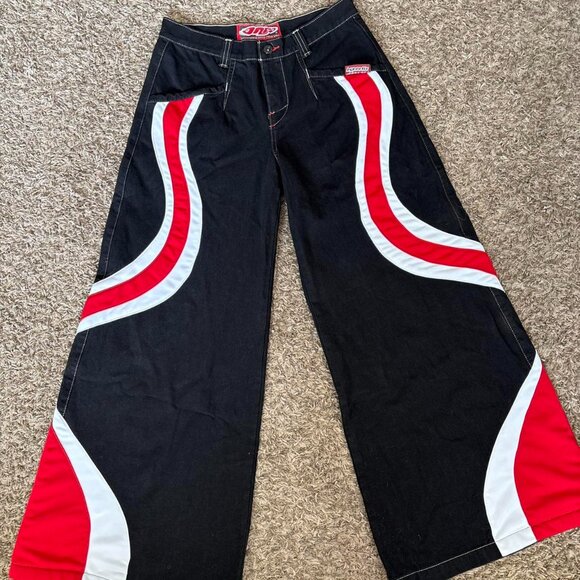 JNCO Women's Black and Navy Jeans - Picture 1 of 8